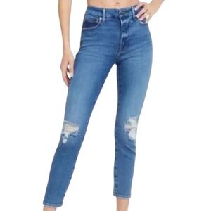 GOOD AMERICAN Good Legs Crop Jeans in Blue836